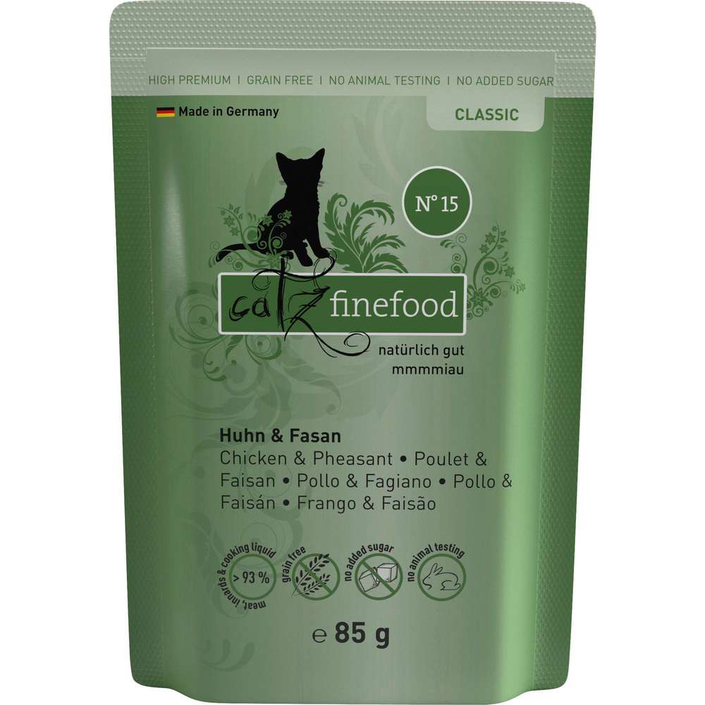 Produktabbildung catz finefood Katzennassfutter N° 15, Huhn/Fasan
