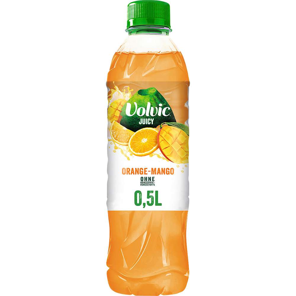 Produktabbildung Volvic Wasser mit Geschmack Juicy, Orange-Mango-Geschmack