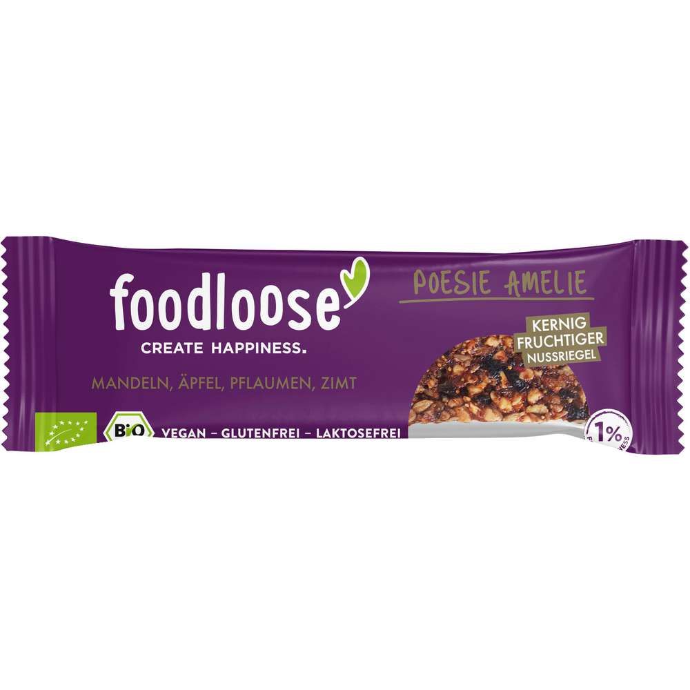 Produktabbildung Foodloose Bio Nussriegel, Poesie Amelie