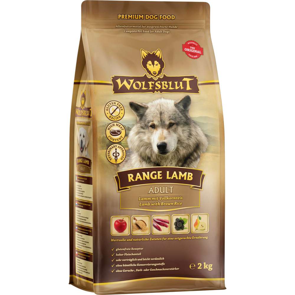 Produktabbildung Wolfsblut Hunde-Trockenfutter, Range Adult Lamm/Reis