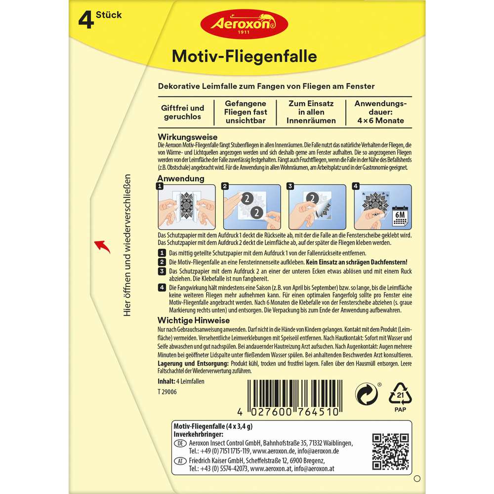 Produktabbildung Aeroxon Motiv-Fliegenfalle