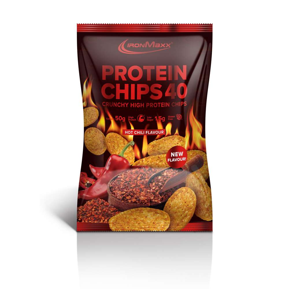 Produktabbildung IronMaxx Protein Chips, Hot Chili