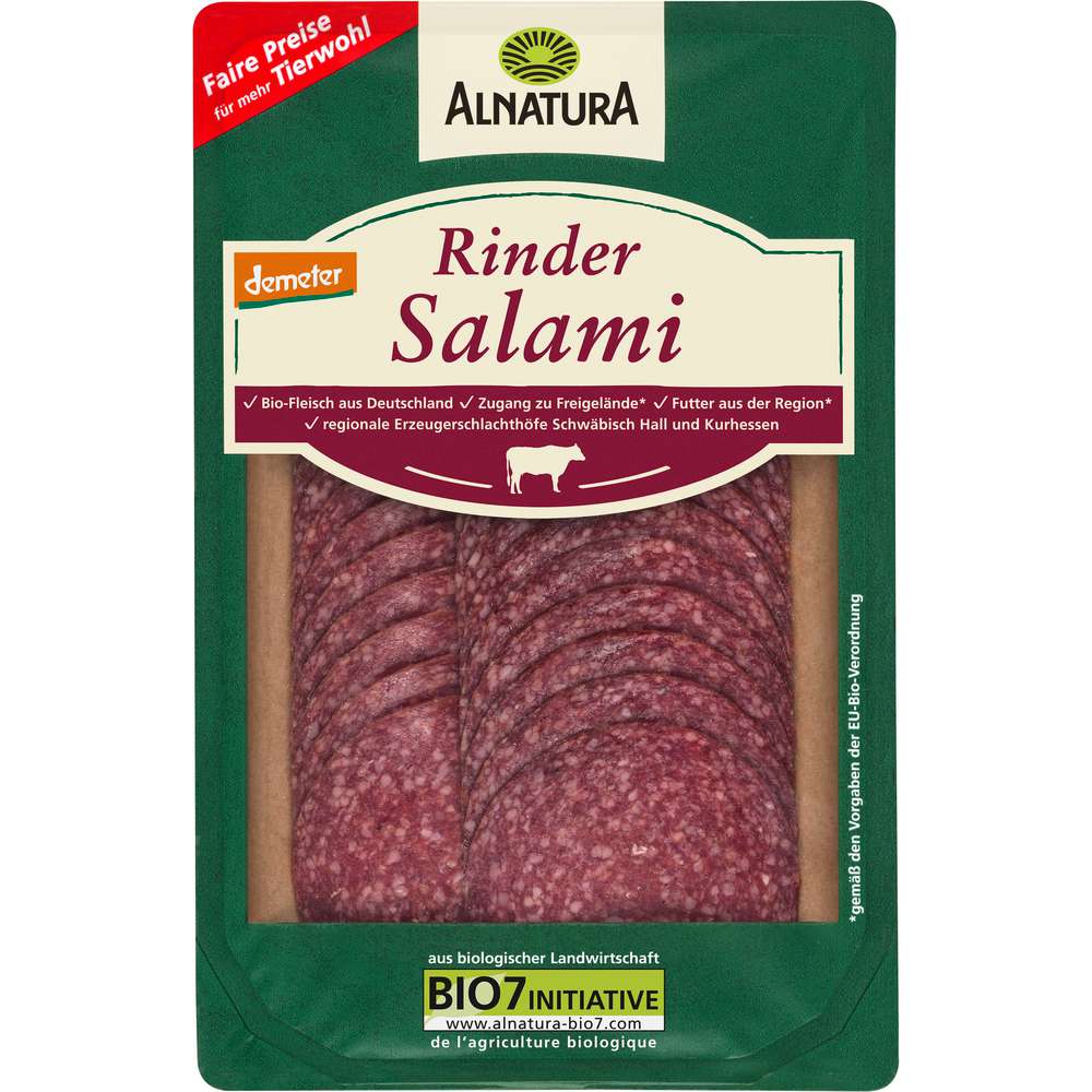 Produktabbildung Alnatura Bio Rindersalami