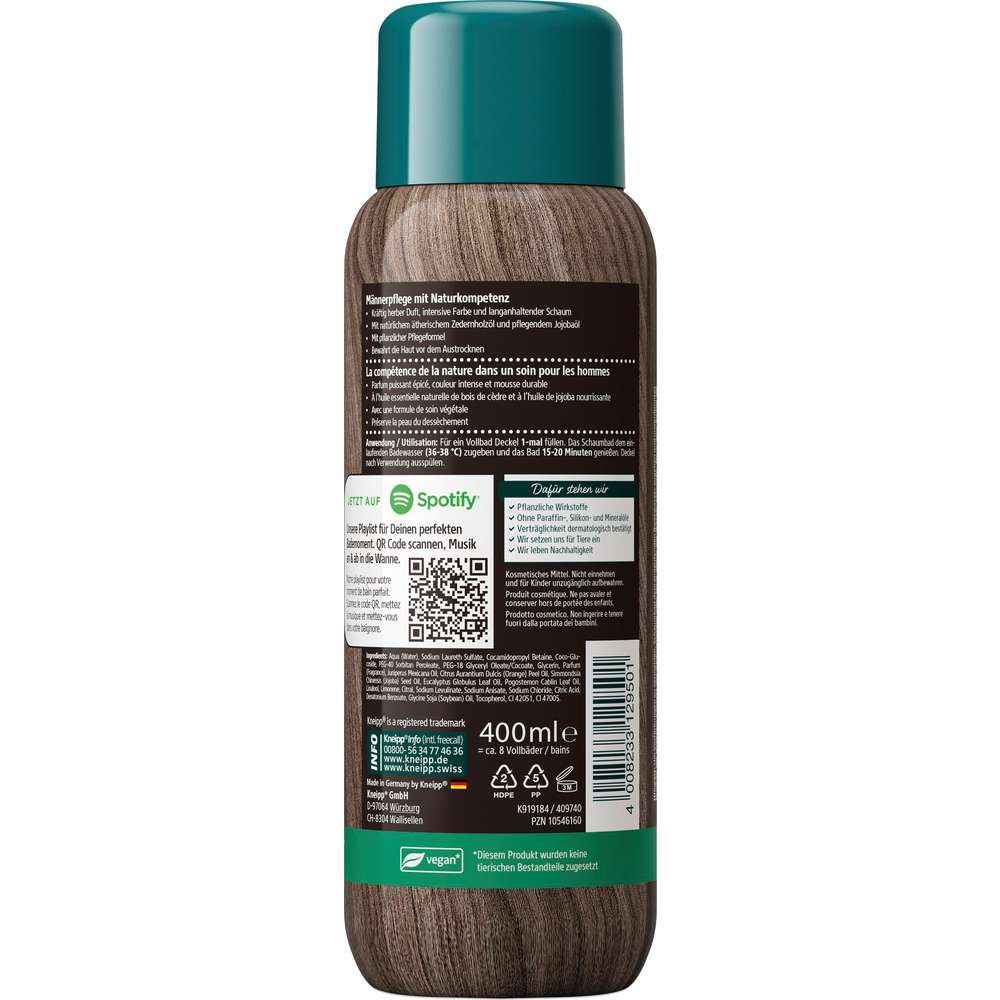 Produktabbildung Kneipp Schaumbad, Männersache