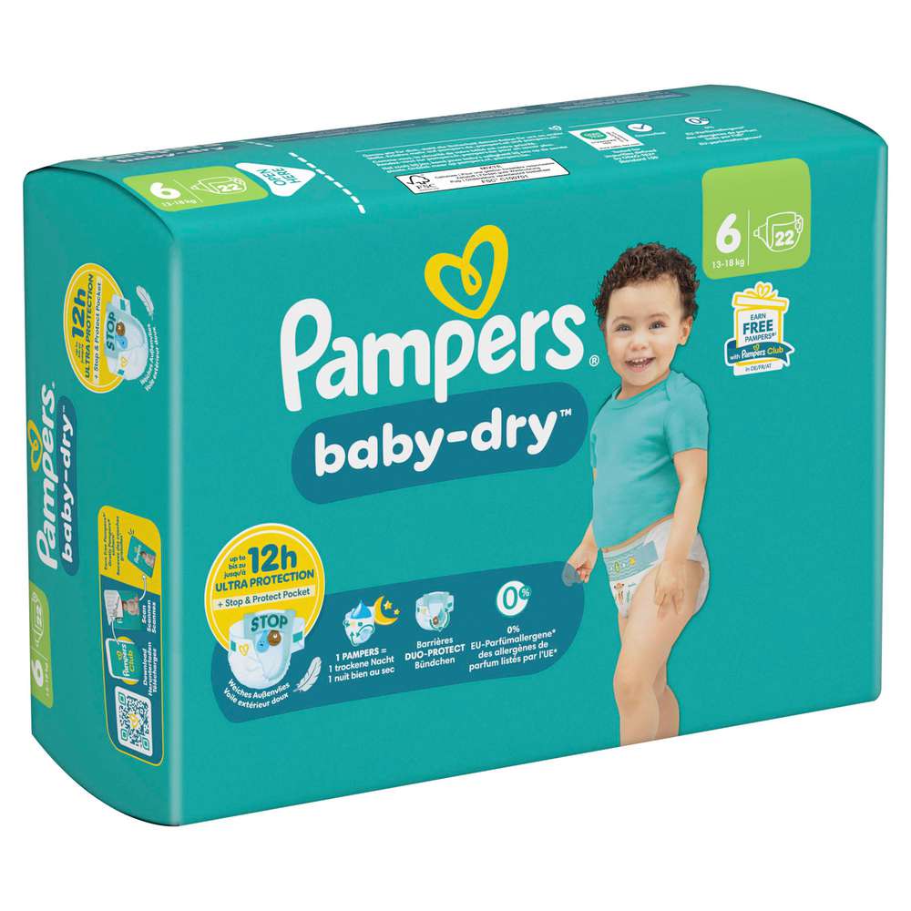 Produktabbildung Pampers Windeln Baby Dry Gr.6 Extra Large 13-18 kg