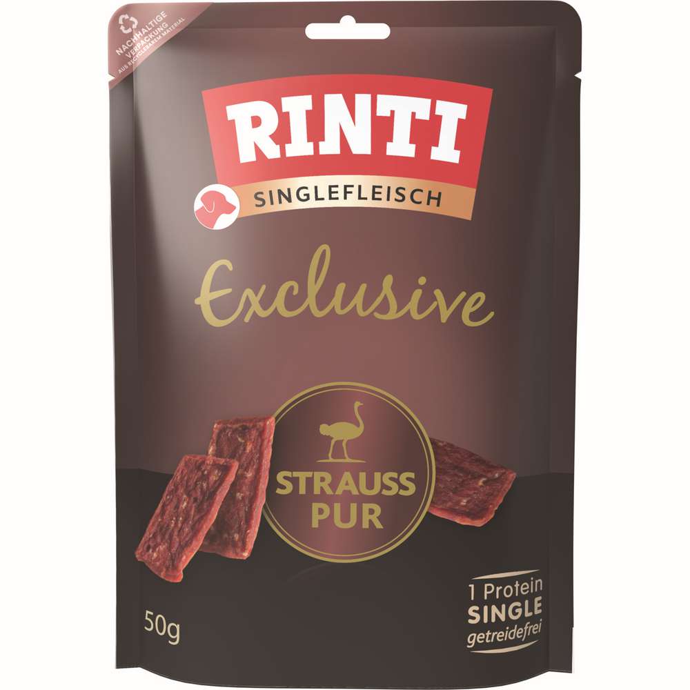 Produktabbildung Rinti Hunde-Snack Exclusive, Strauss