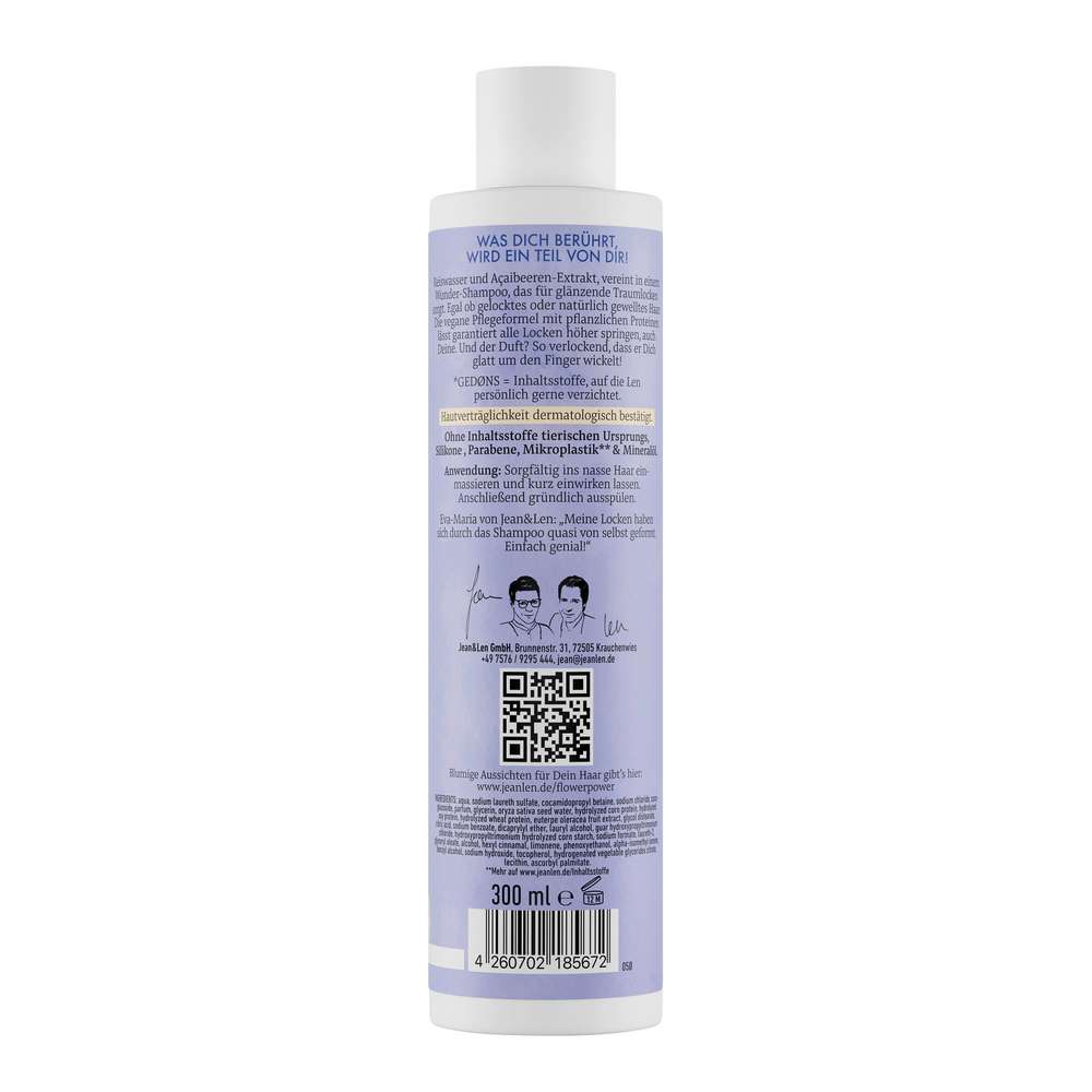 Produktabbildung Jean & Len Traumlocken Shampoo, Reiswasser-Acaibeere