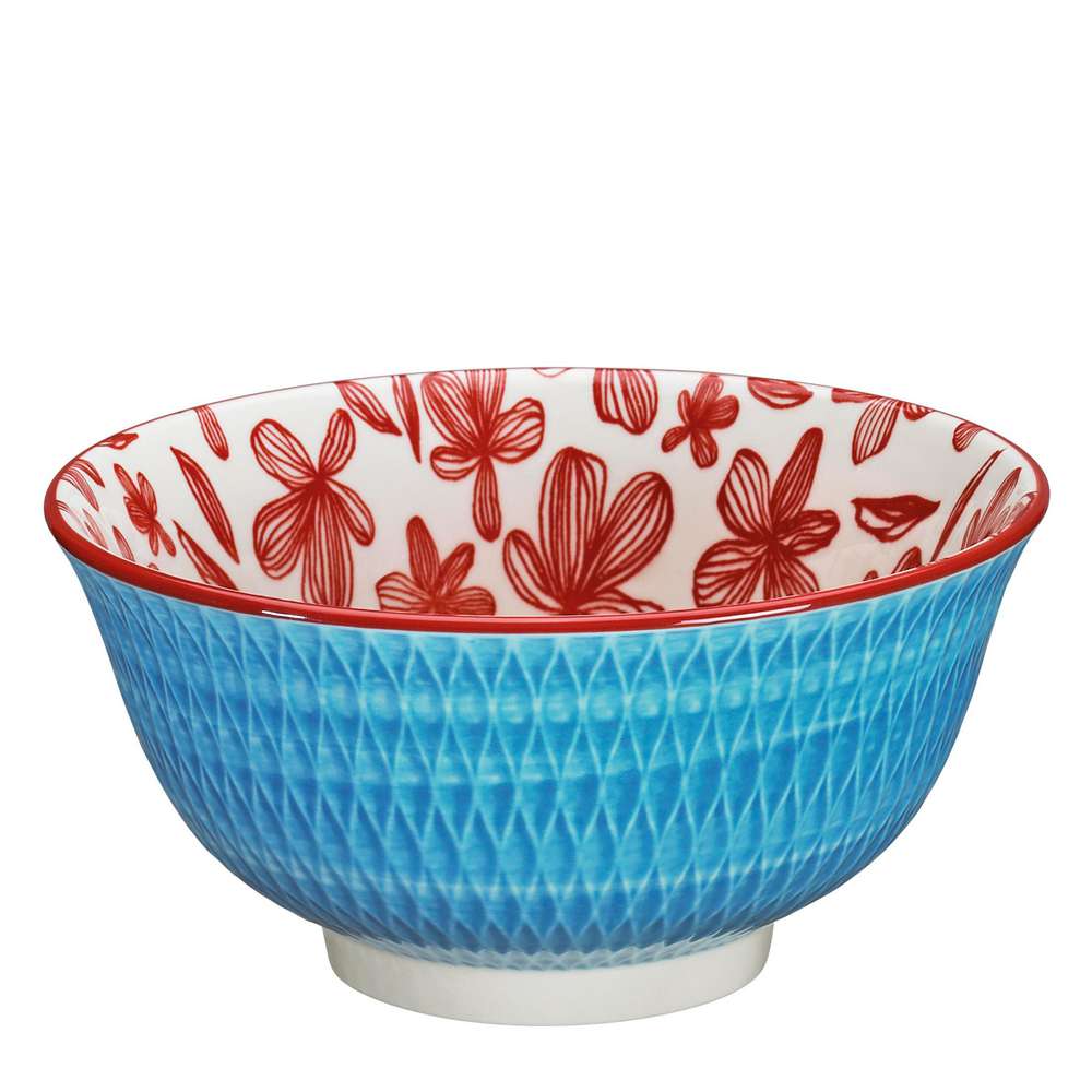 Produktabbildung Küchenprofi Bowl Amici Rauten blau 15,5cm