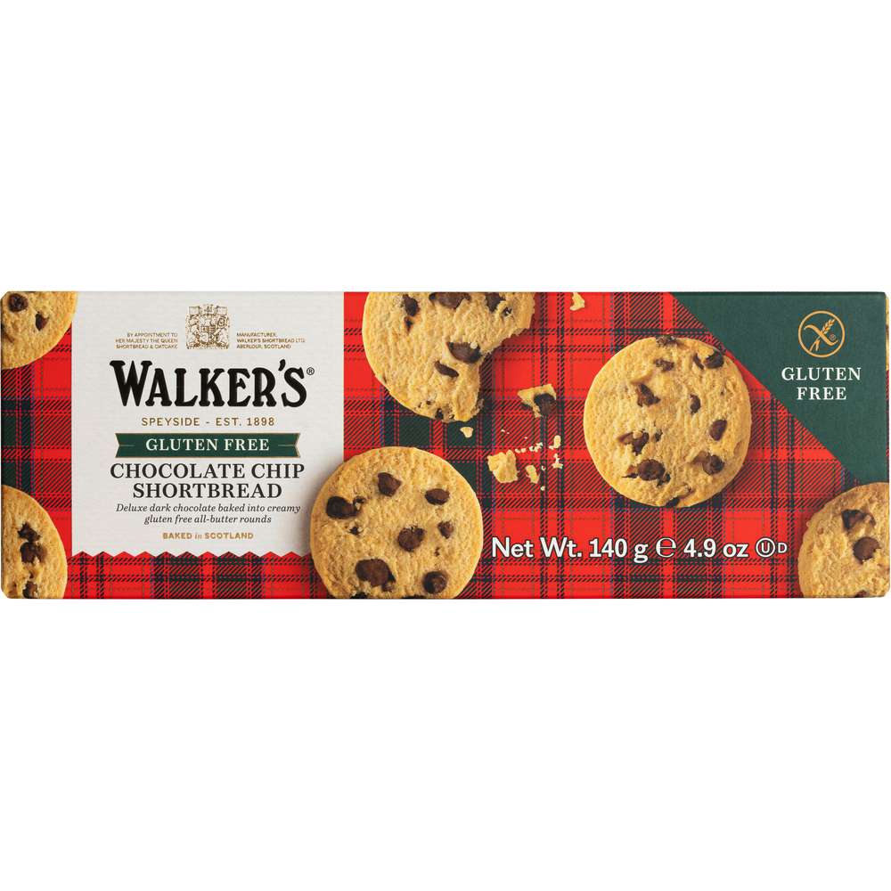 Produktabbildung Walker's Gebäck Shortbread Choc Chip, Glutenfrei