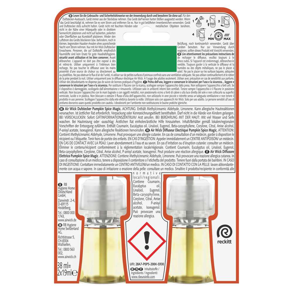 Produktabbildung Air Wick Duftstecker Nachfüller Aroma-Öl, Pumpkin Spice