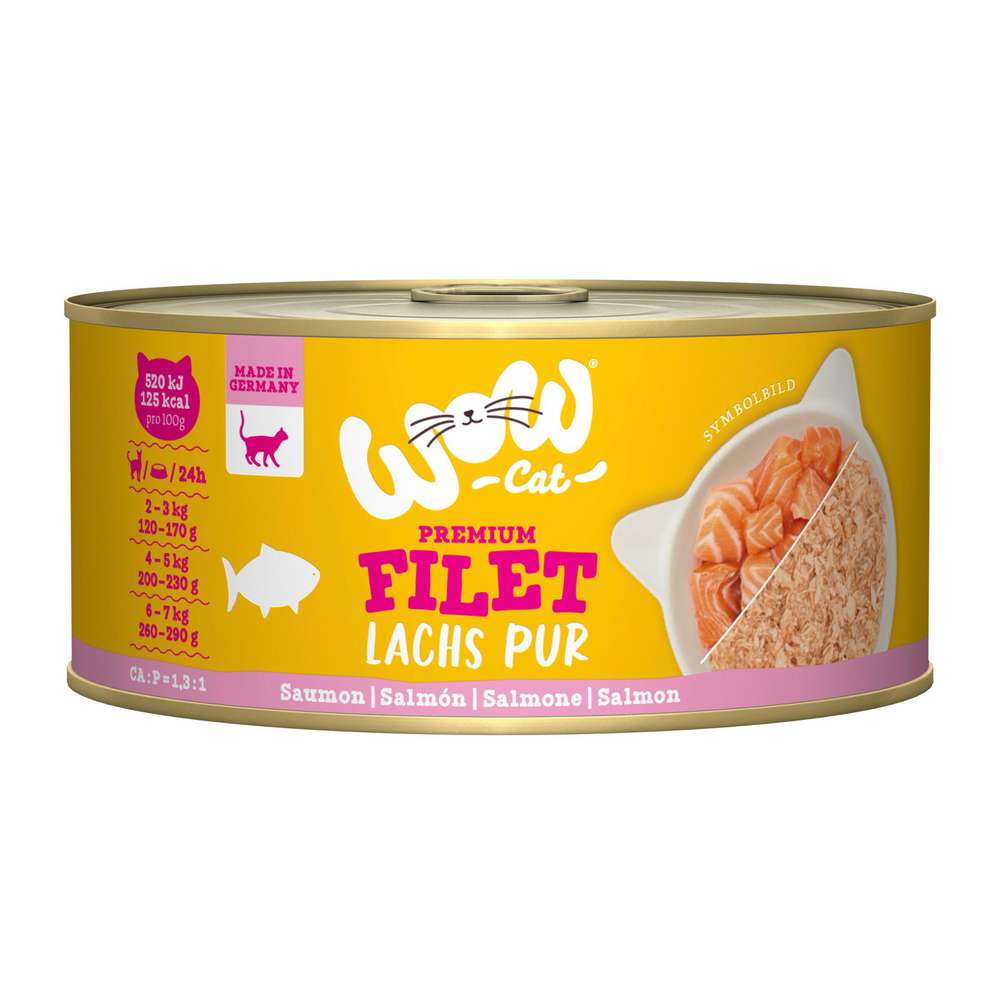 Produktabbildung WOW Katzen-Nassfutter Filet, Lachs