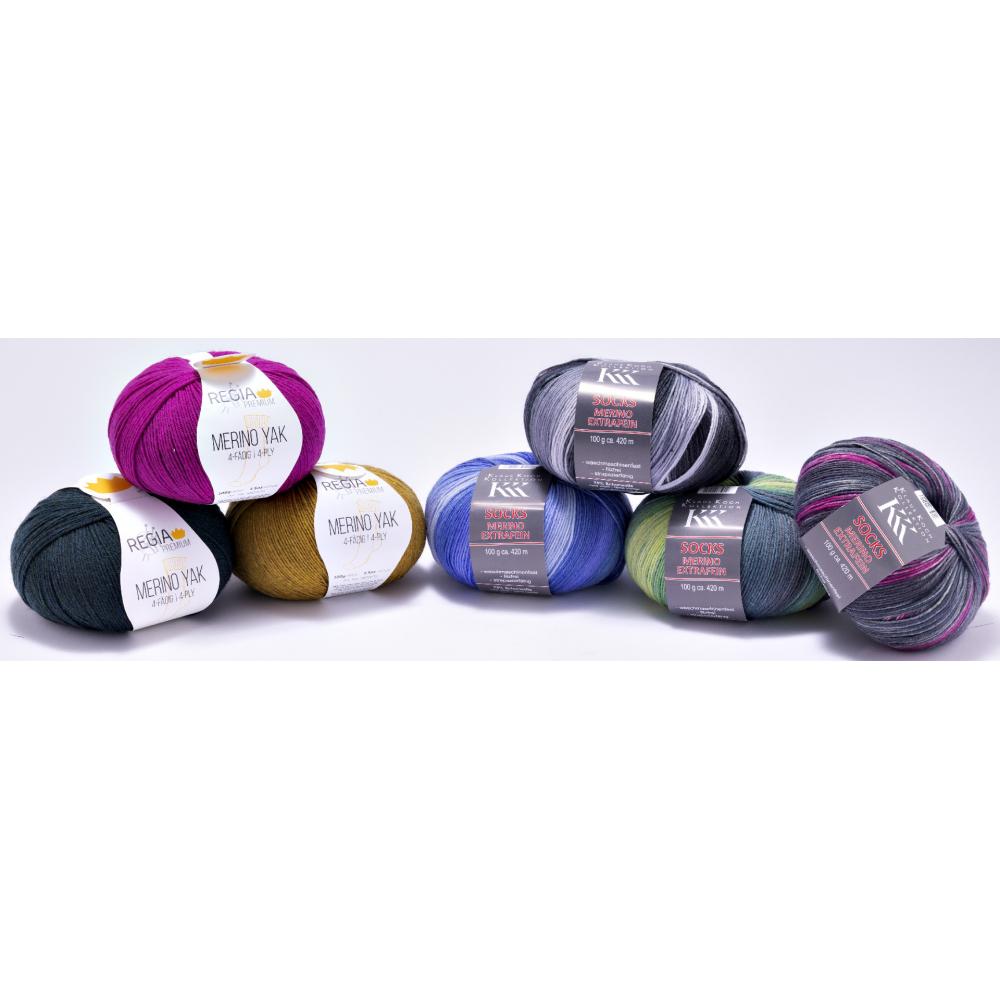 Produktabbildung keine Marke Regia Premium 4fach Merino Yak, je 100 g-Knäuel