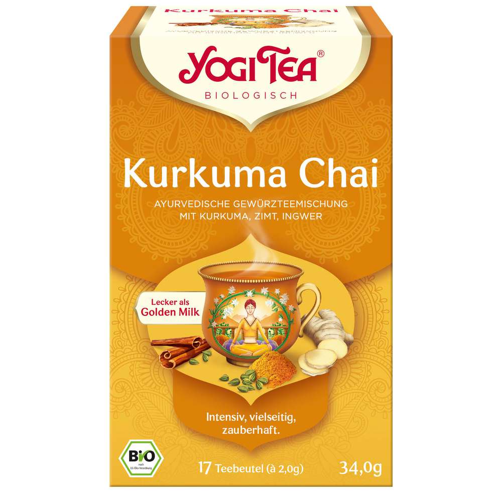 Produktabbildung Yogi Tea Bio Gewürz-Tee Kurkuma Chai