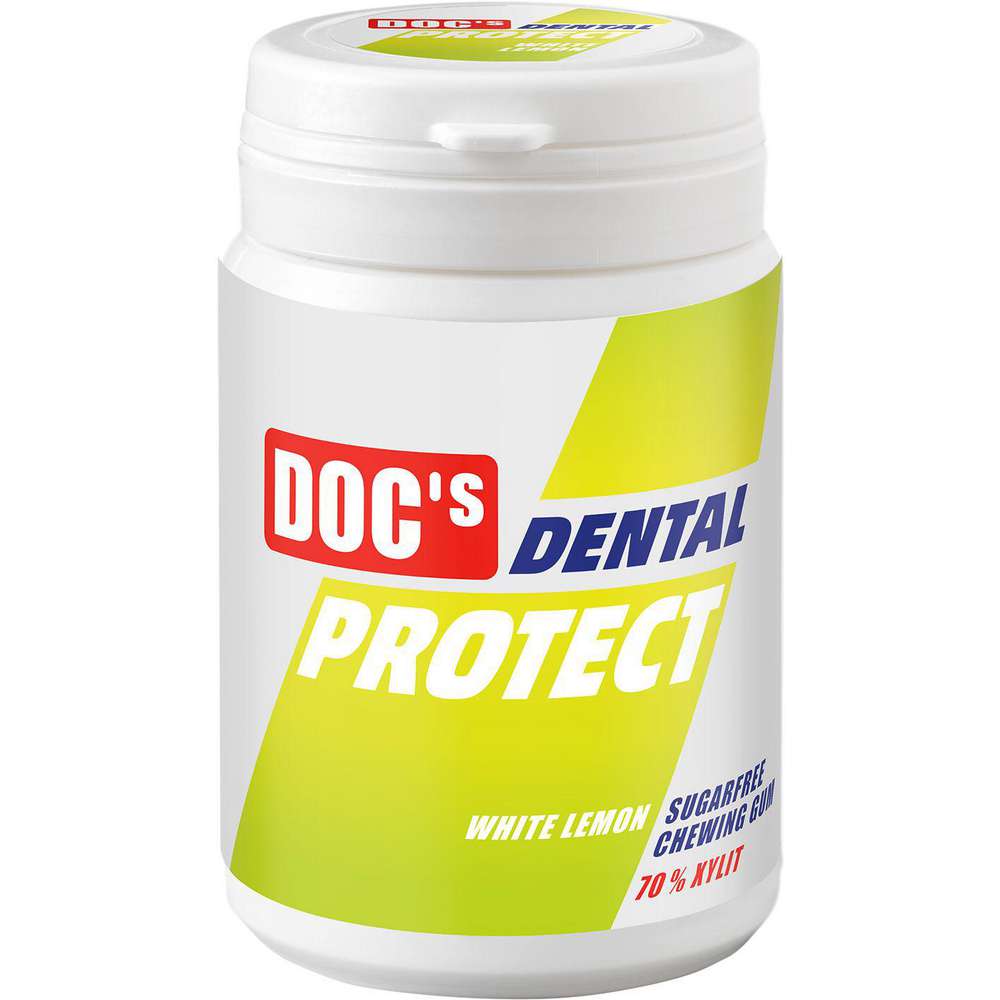 Produktabbildung Doc's Kaugummi White Lemon Protect, 70 % Xylit