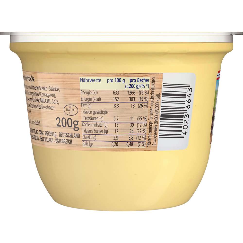 Produktabbildung Dr. Oetker Sahne Pudding, Bourbon-Vanille 