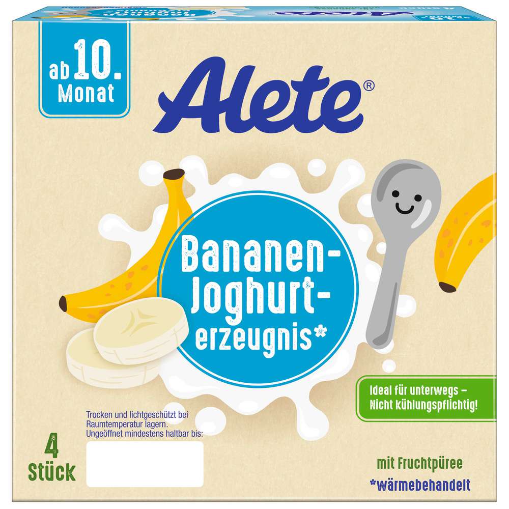 Produktabbildung Alete Babynahrung Dessert, Banane-Joghurt