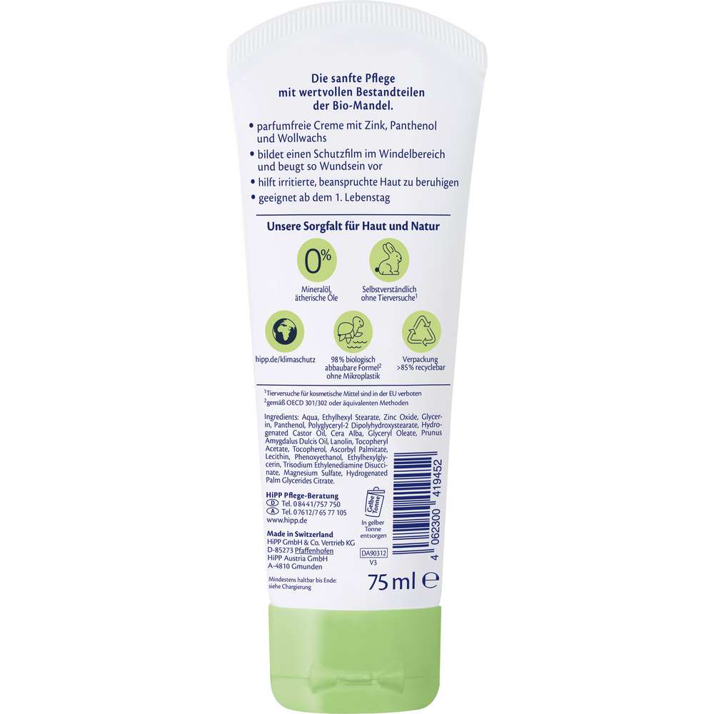 Produktabbildung Hipp Baby Wundschutzcreme, Sensitive