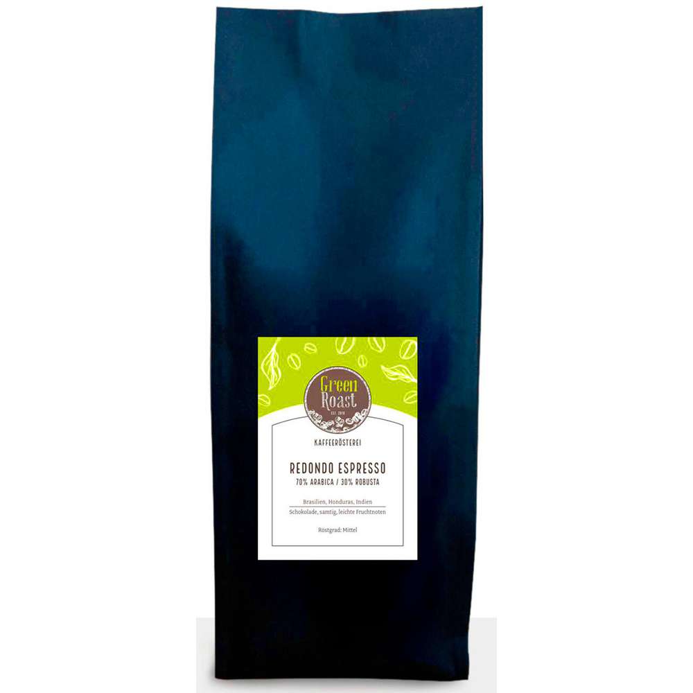 Produktabbildung GreenRoast Espresso Redondo, ganze Bohne