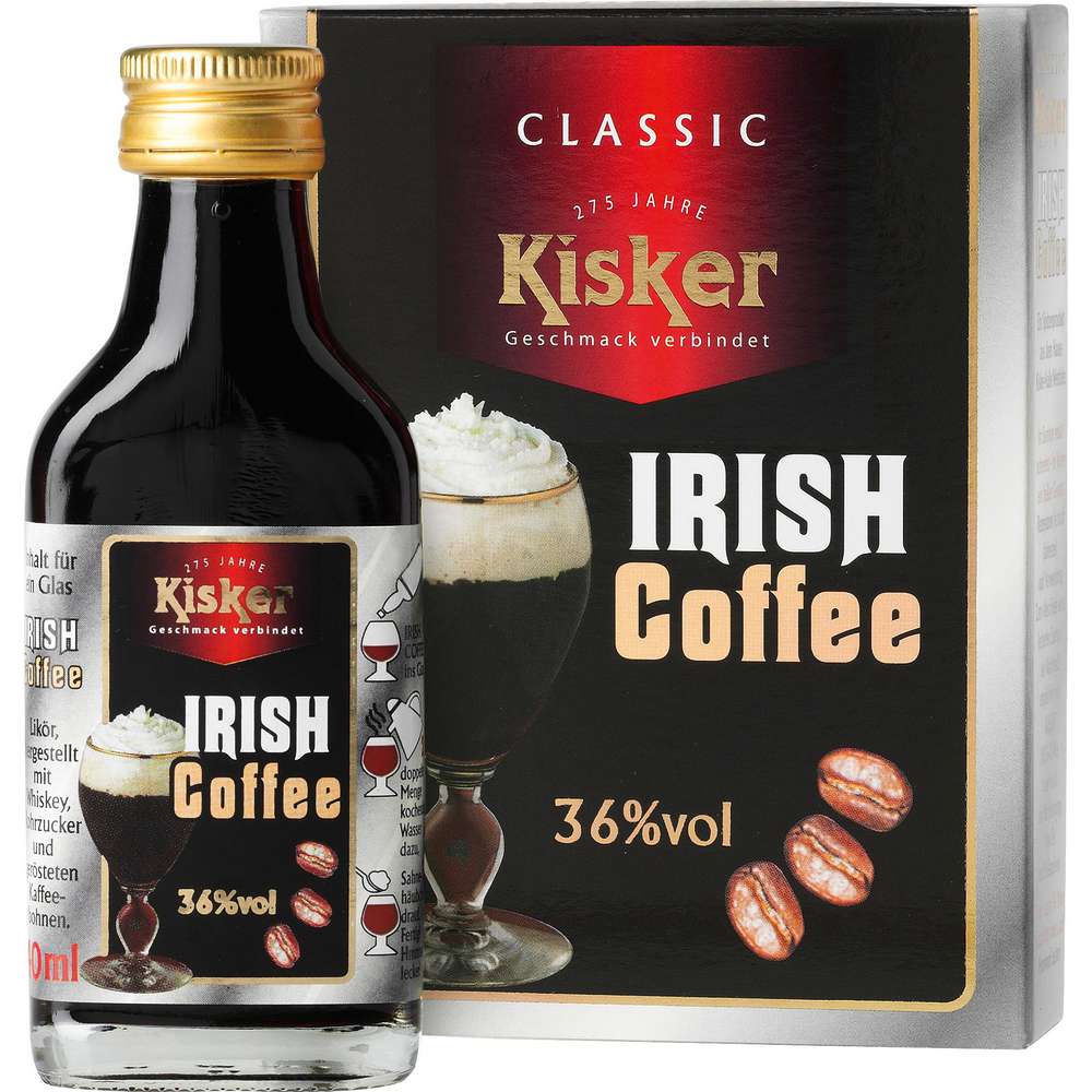 Produktabbildung Kisker Irish Coffee 2 x 0,4 l, 36 %