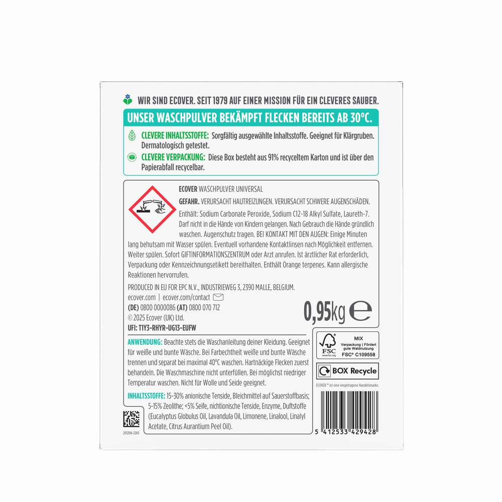Produktabbildung Ecover Universal-Waschmittel Pulver