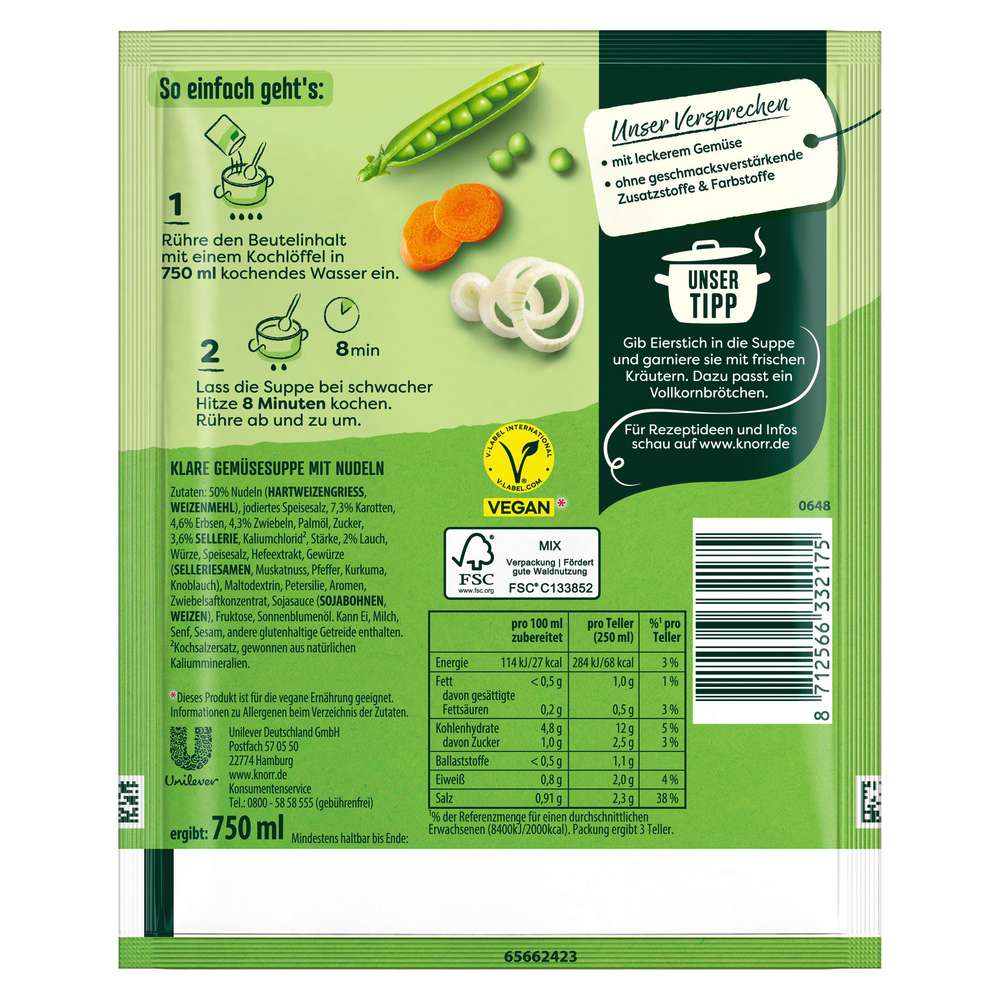 Produktabbildung Knorr Suppenliebe Frühlingssuppe