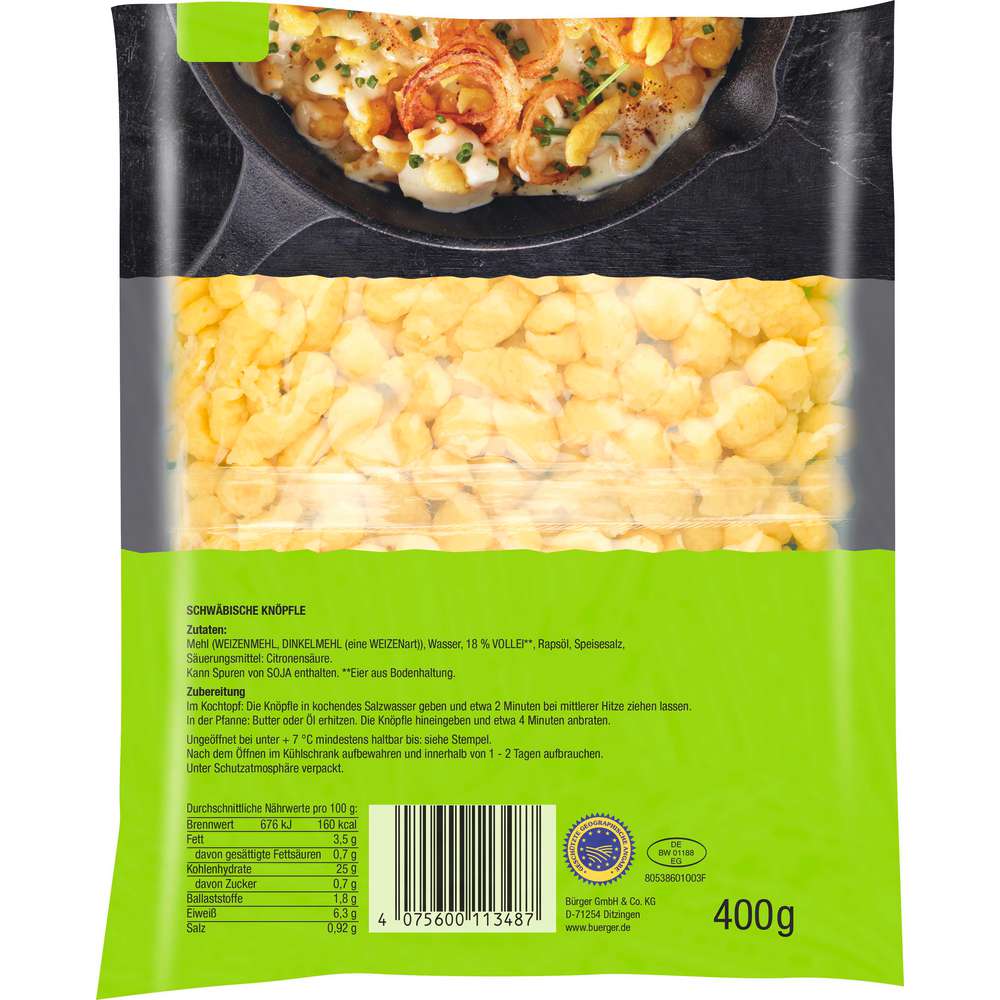 Produktabbildung Bürger Eierknöpfle