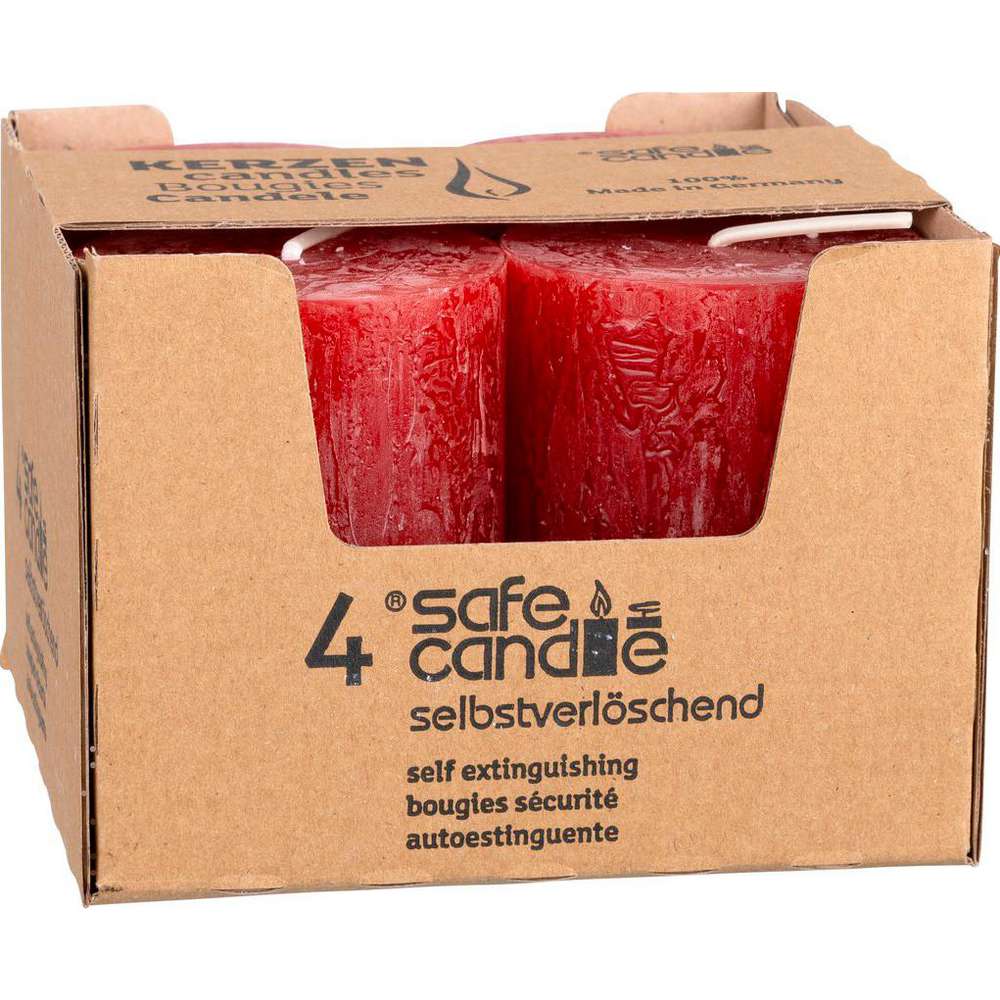 Produktabbildung Richard Wenzel Kerzen Rustic Safe Candle  80 x 60 mm, 4er Set