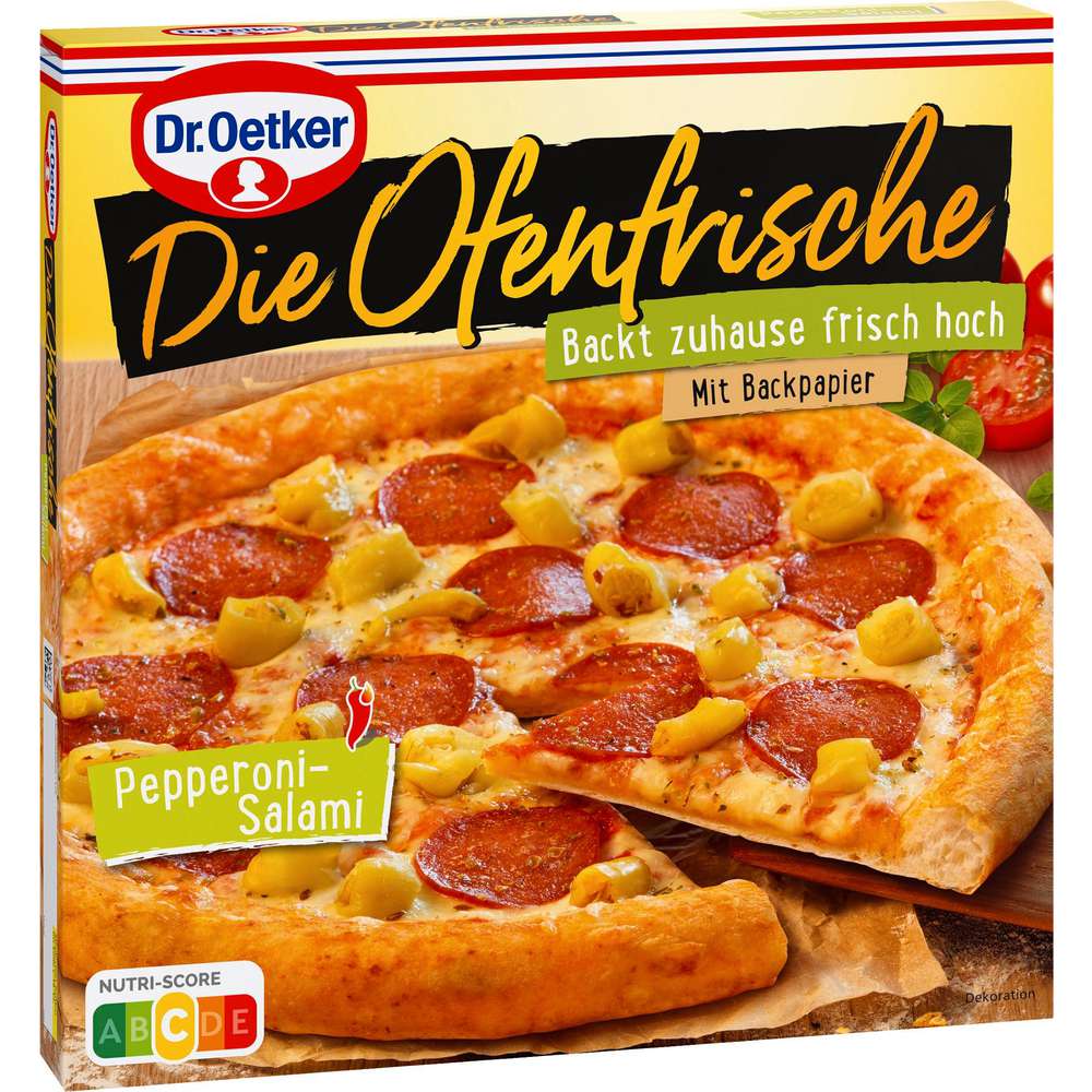 Produktabbildung Dr. Oetker Pizza Ofenfrische Pepperoni-Salami, tiefgekühlt