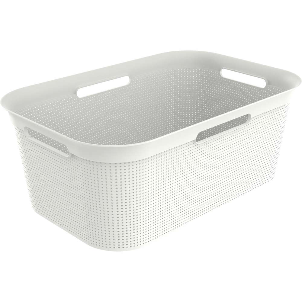 Produktabbildung Rotho Wäschekorb Brisen, Mistletoe white