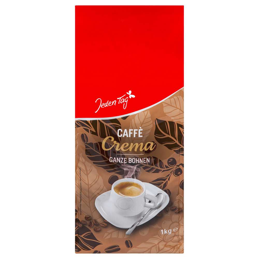 Produktabbildung Jeden Tag Caffè Crema, ganze Bohnen