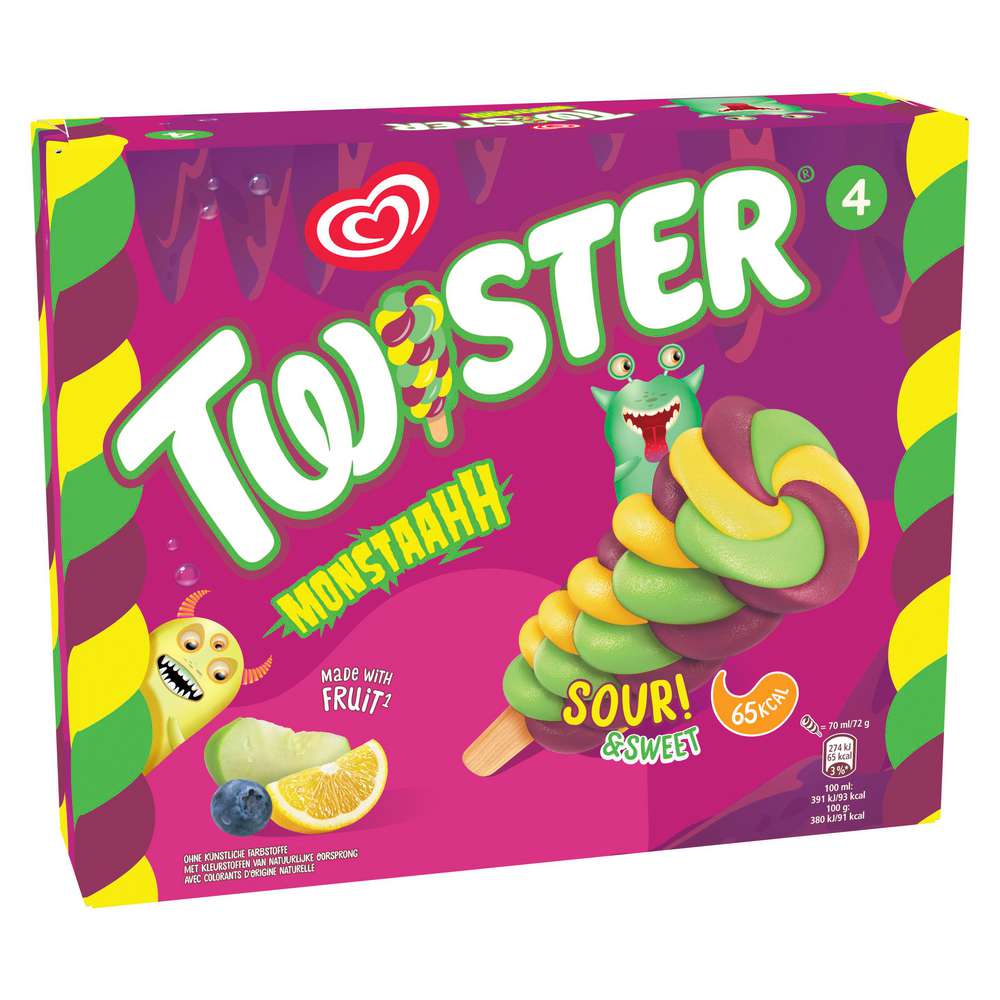 Produktabbildung Langnese Stiel-Eis Twister Monstaahh