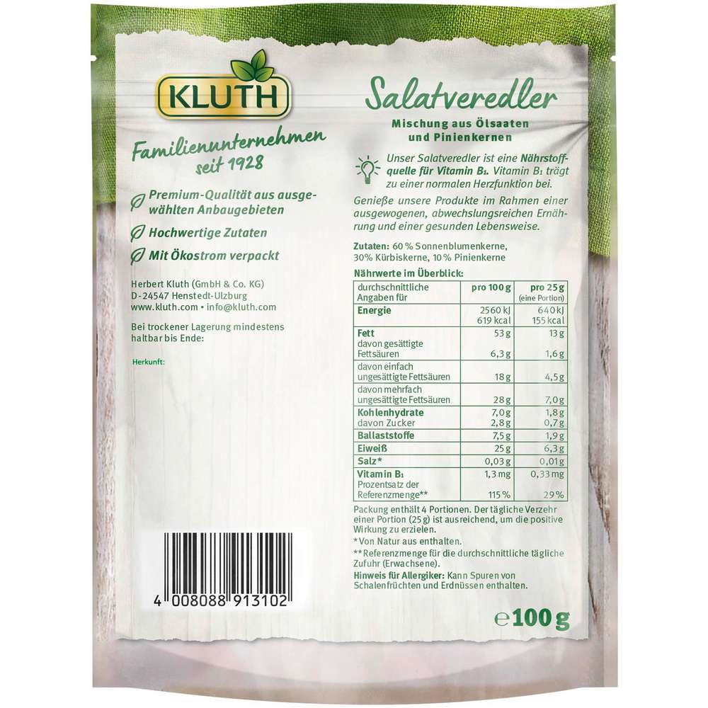 Produktabbildung Kluth Salatveredler mit Pinienkernen