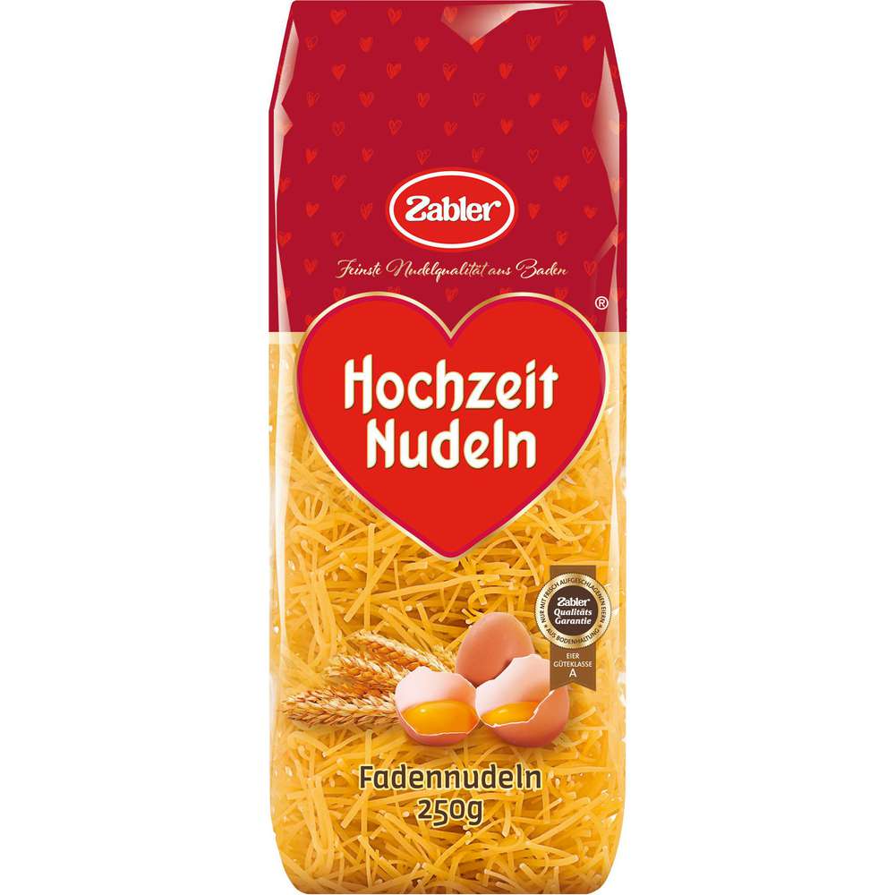 Produktabbildung Zabler Fadennudeln Hochzeit Nudeln