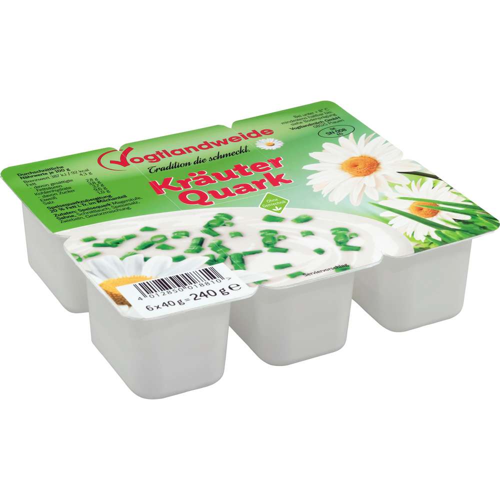 Produktabbildung Vogtlandweide Kräuterquark, 20% Fett