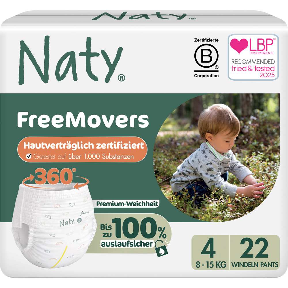 Produktabbildung Naty Eco Windeln 8-15kg, Gr. 4