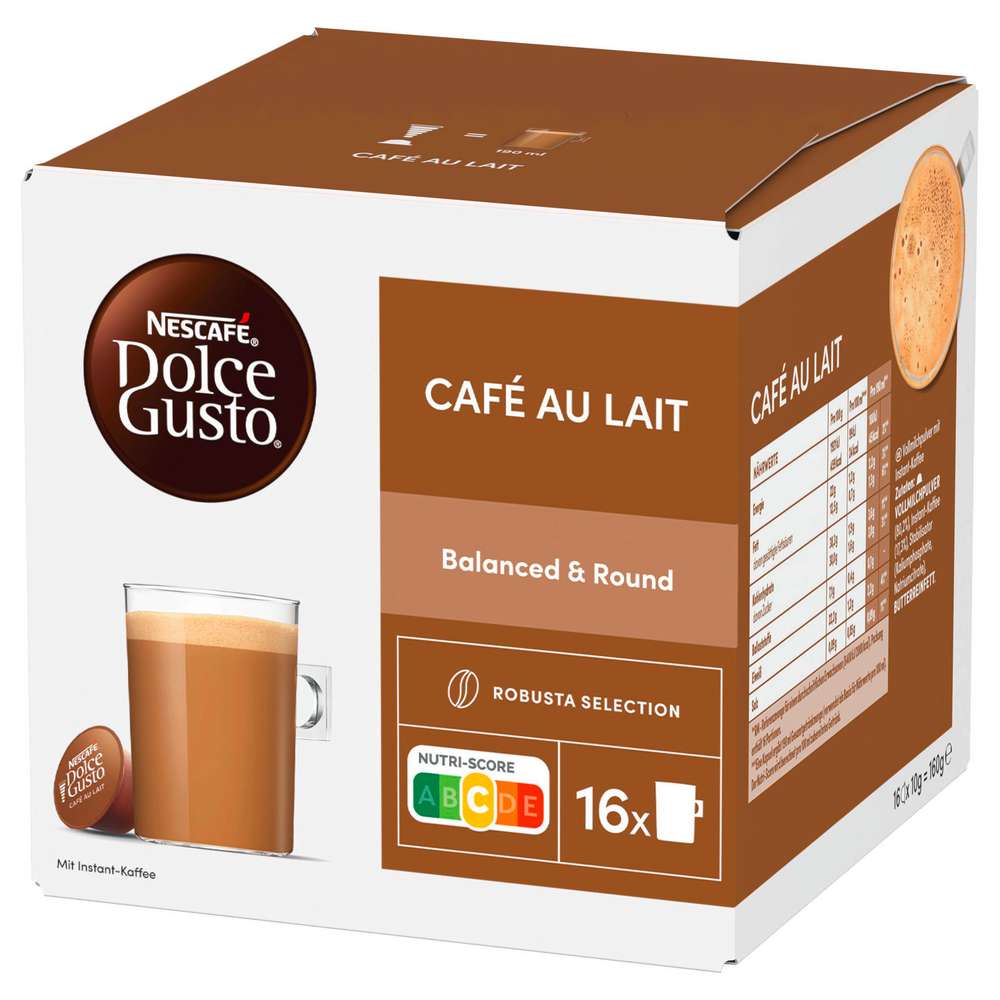 Produktabbildung Nescafe Kaffee Kapseln Dolce Gusto, Caffè au lait