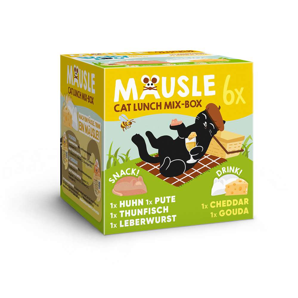 Produktabbildung Lucky Lou Katzen-Futter Mäusle, Lunch Mix-Box