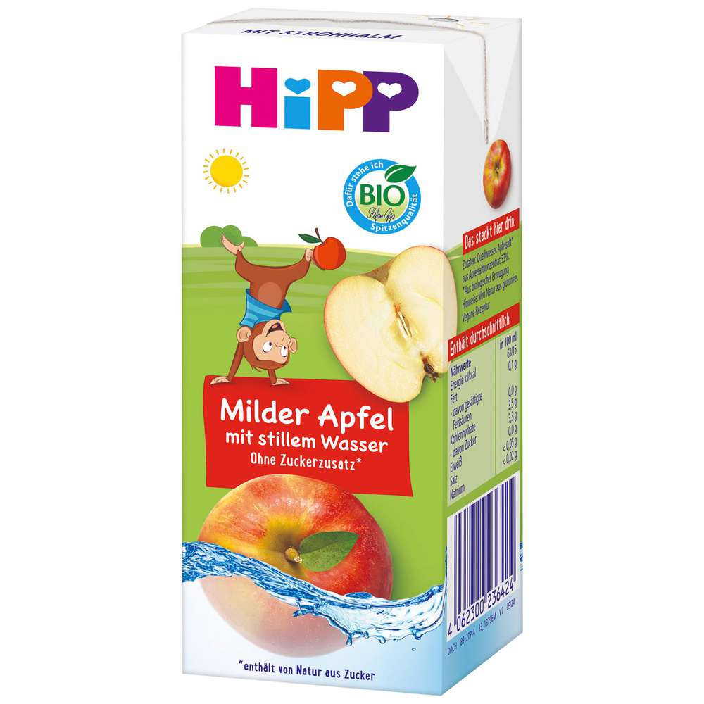 Produktabbildung Hipp Bio Apfelsaft mit stilem Wasser