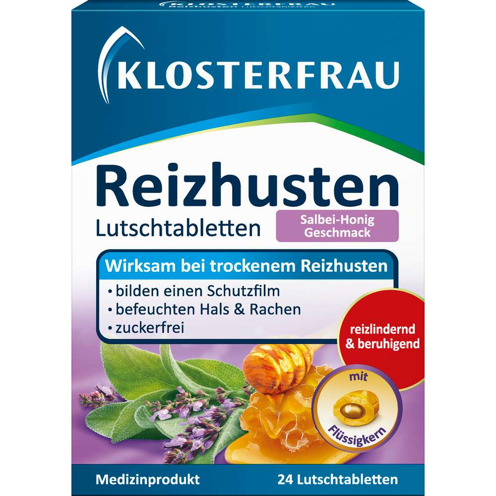 Produktabbildung Klosterfrau Reizhusten Lutschtabletten, Salbei-Honig