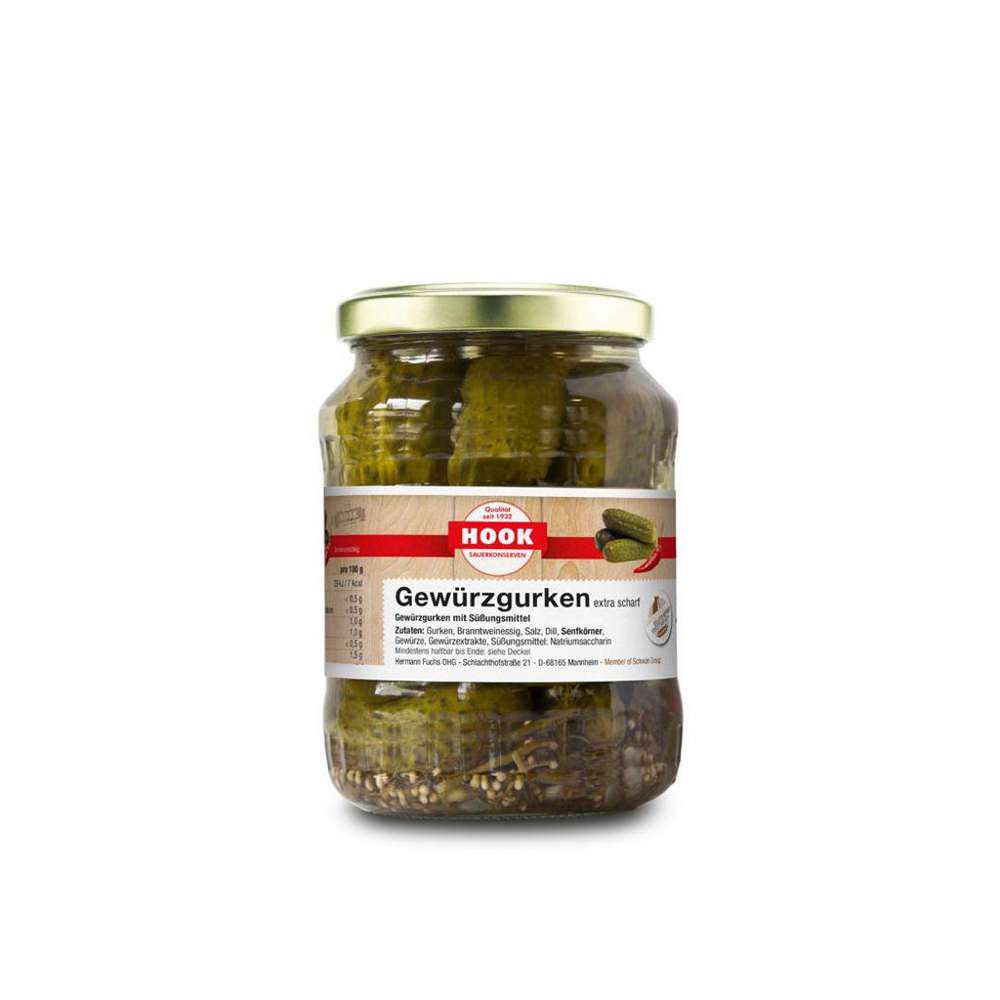 Produktabbildung Hook Scharfe Gewürzgurken