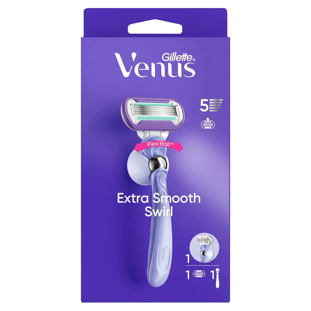Produktabbildung Gillette Venus Extra Smooth Swirl Rasierer + 1 Klinge