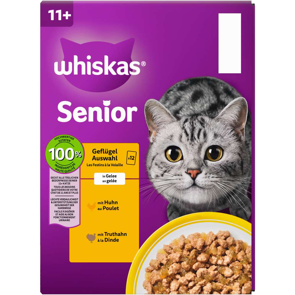 Produktabbildung Whiskas Katzen-Nassfutter, Geflügel Auswahl