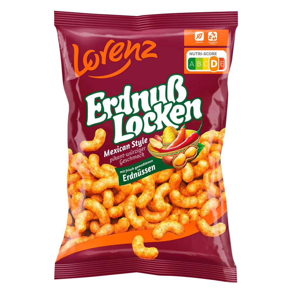 Produktabbildung Lorenz Flips, Erdnuss Locken Mexican Style