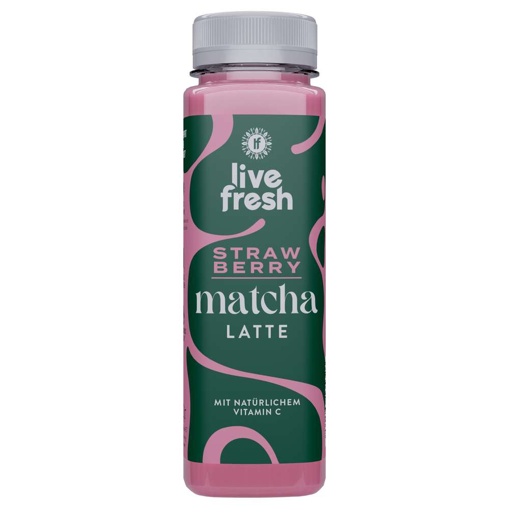 Produktabbildung Live Fresh Strawberry Matcha Latte