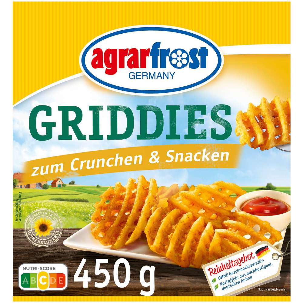 Produktabbildung Agrarfrost Griddies Gitter-Kartoffeln, tiefgekühlt
