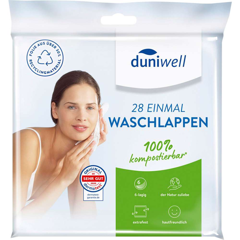 Produktabbildung duniwell Einmal-Waschlappen 6-lagig