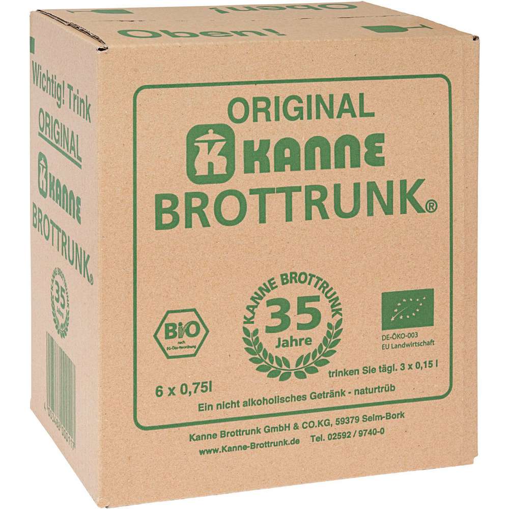 Produktabbildung Kanne Bio-Brottrunk Getränk (6x 0,750 Liter)