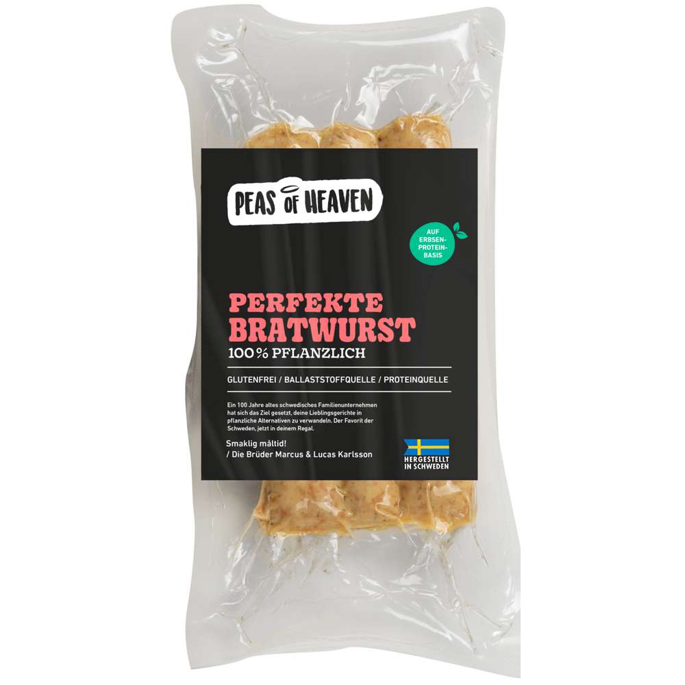 Produktabbildung Peas of Heaven Vegane Bratwurst, Pflanzlich
