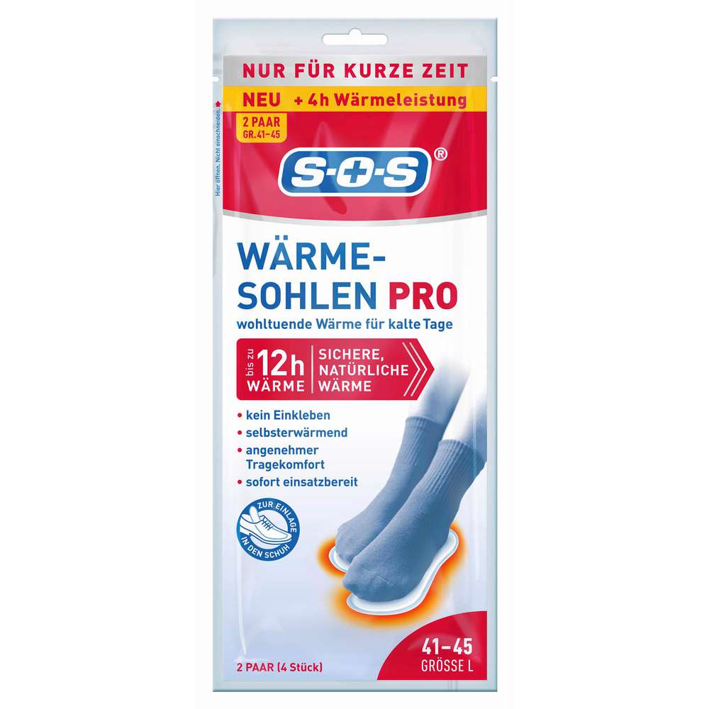 Produktabbildung SOS Wärme-Sohlen Pro Gr. L 41-45