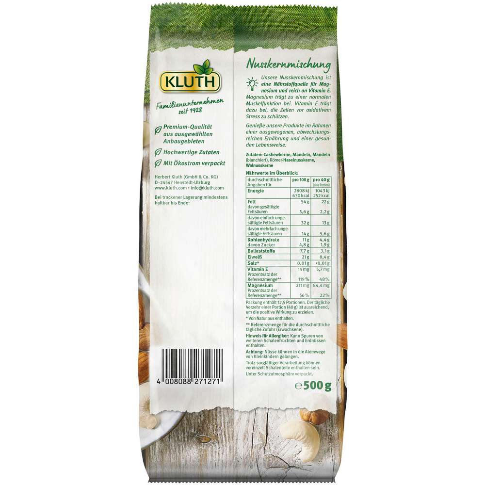 Produktabbildung Kluth Nusskernmischung